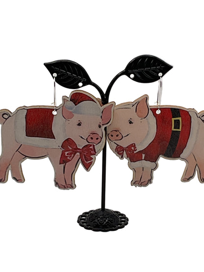 Country Christmas Earrings