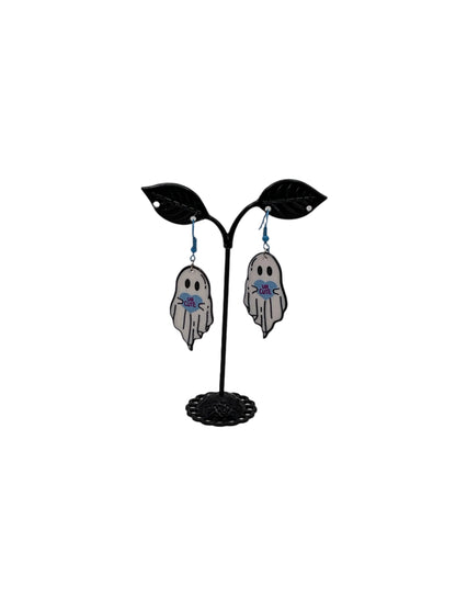 White Ghost Earrings