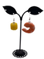 Shrimp and corn earrings