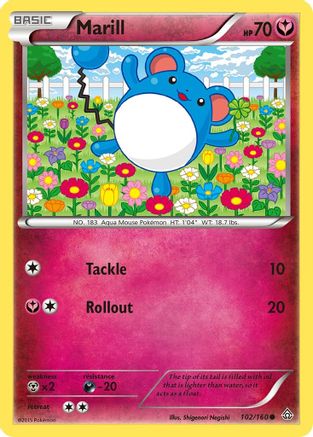 Marill 102/160 - XY  Primal Clash