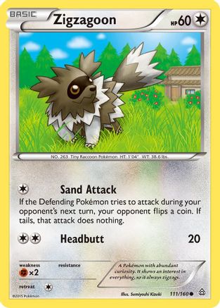 Zigzagoon 111/160 - XY  Primal Clash Main image