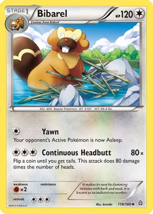 Bibarel 118/160 - XY  Primal Clash Main image