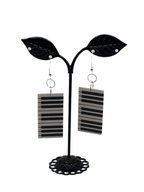 Piano key earrings