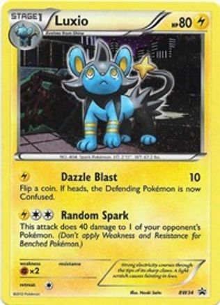Luxio (Cracked Ice Holo) BW34 - Black and White Promos Holofoil