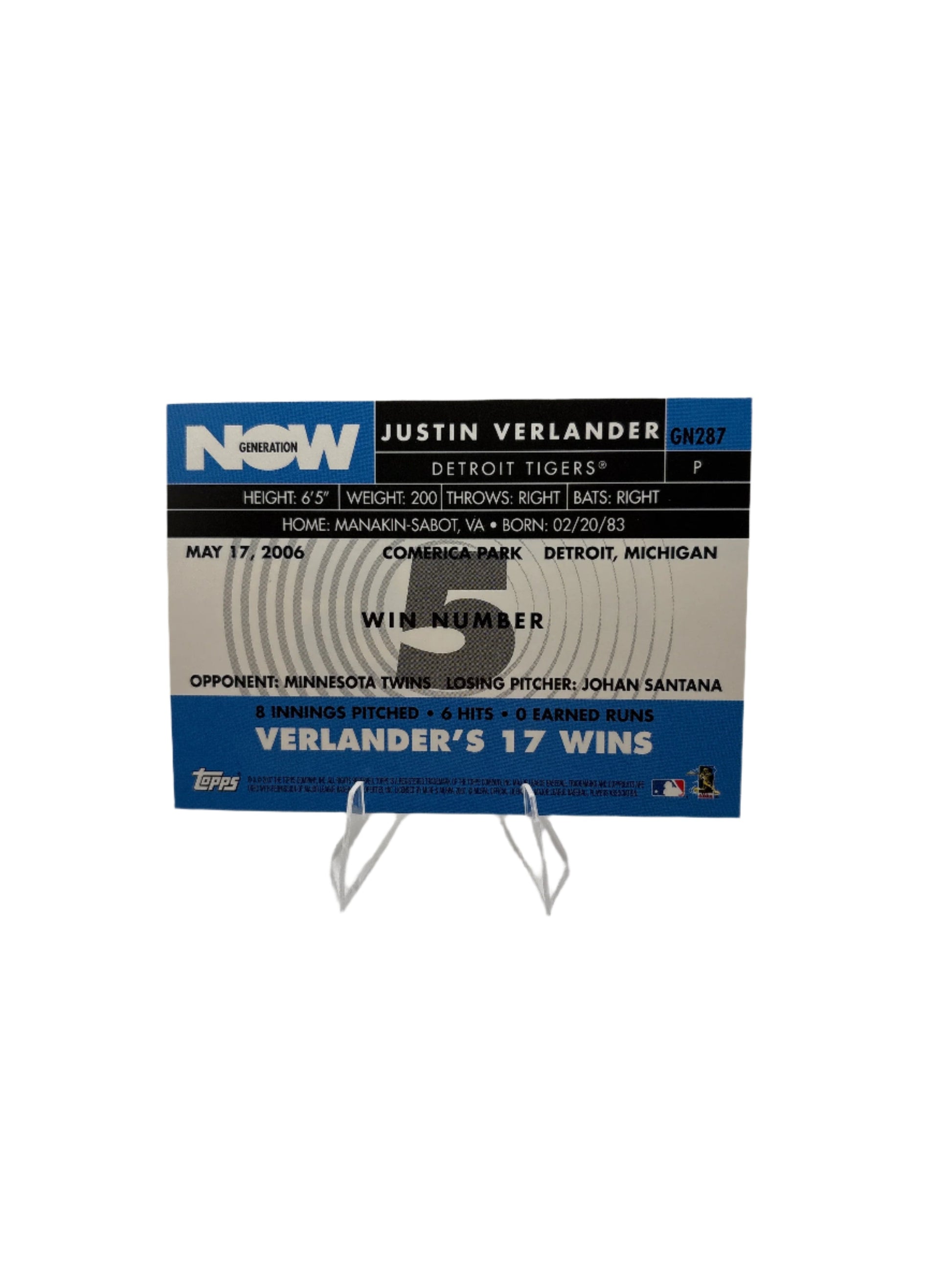 Topps Justin Verlander