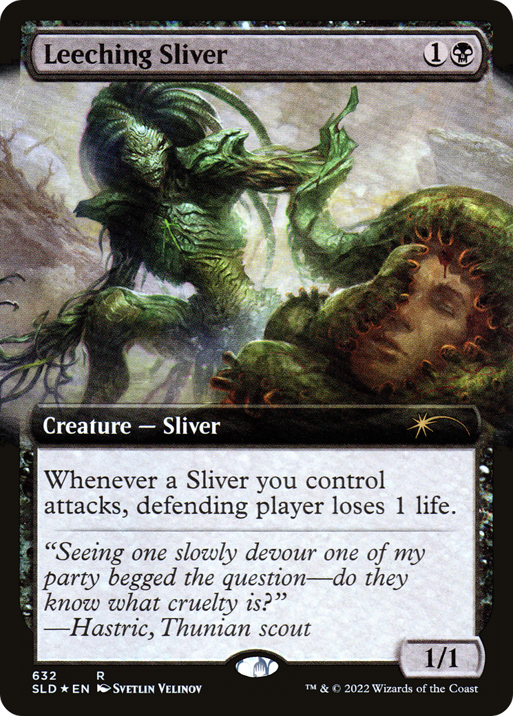 Leeching Sliver (SLD-632) - Secret Lair Drop: (Extended Art) Foil