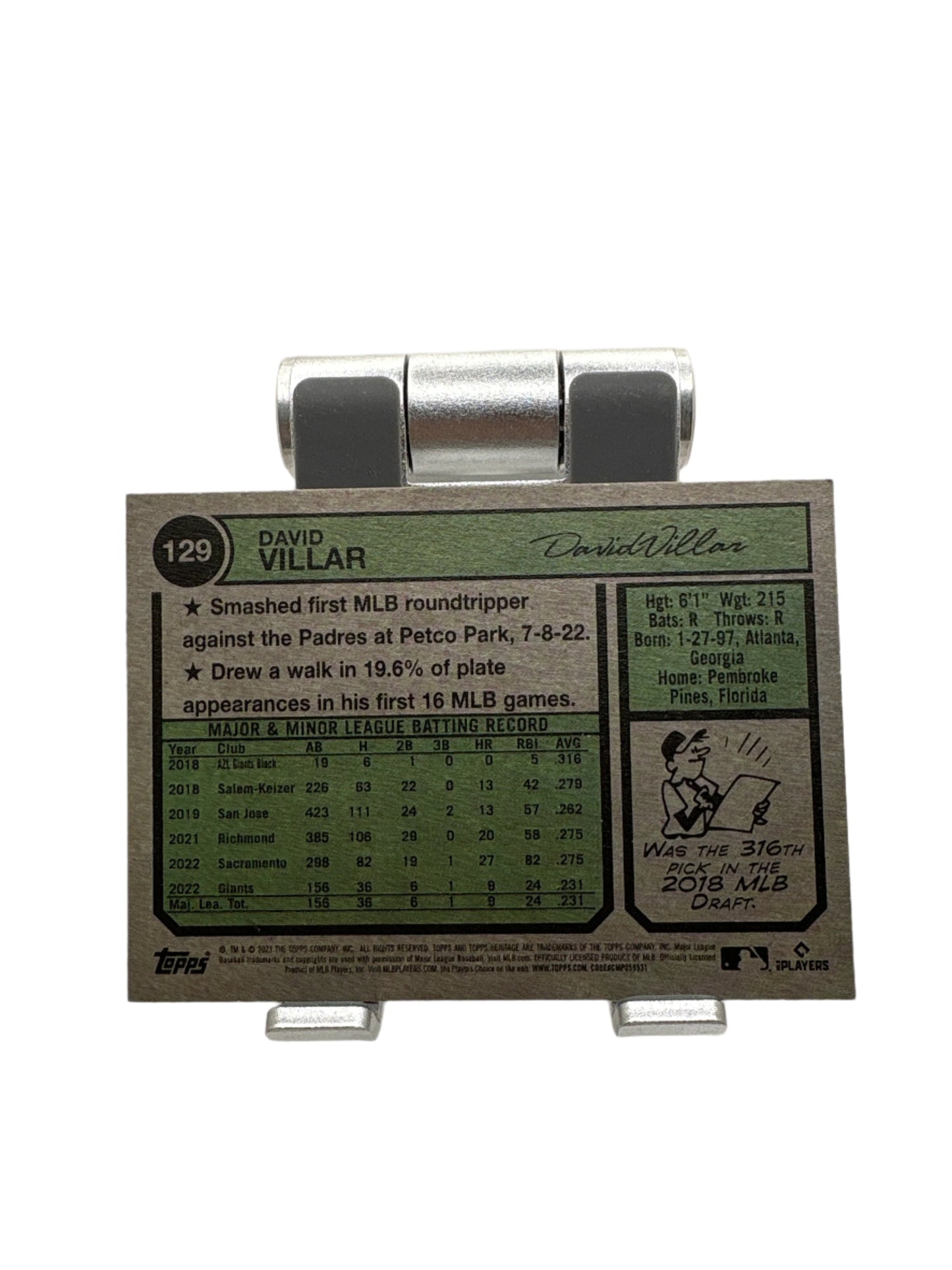 Topps Heritage David Villar