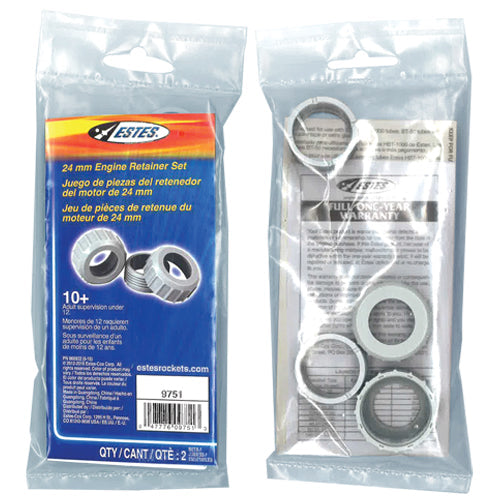 Estes - 24mm Motor Retainer Set, for Model Rockets, Pro Series II