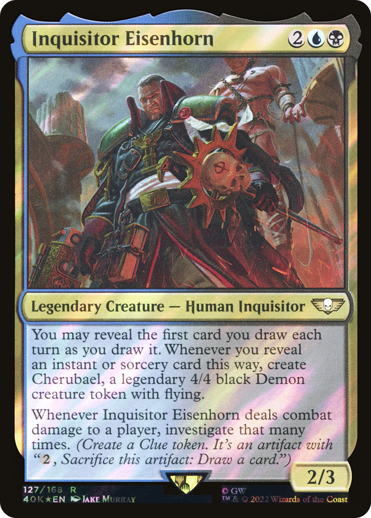 Inquisitor Eisenhorn (40K-127★) - Warhammer 40,000 Commander Foil