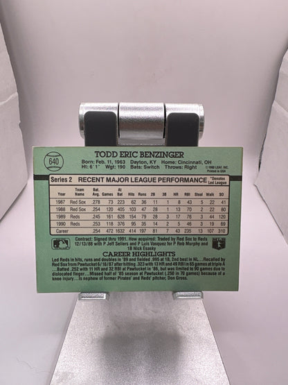 Donruss Todd Benzinger