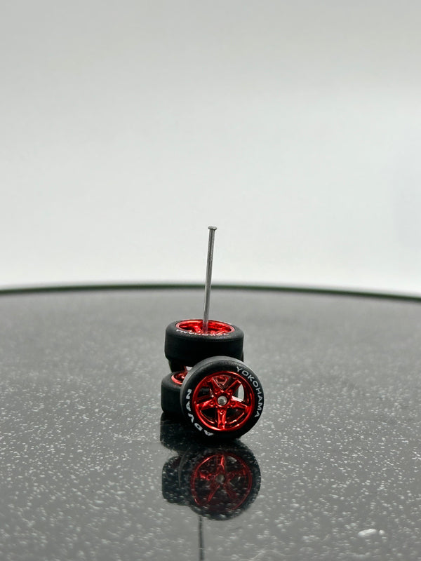Rubber Wheels for Diecast Scale 1/64