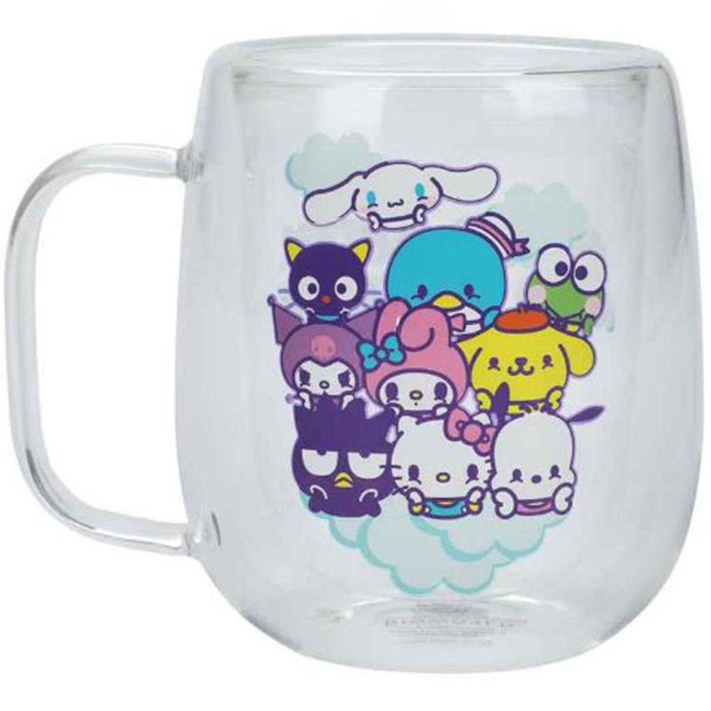 Hello Kitty & Friends 11 oz. Double Wall Glass Mug - Collectors World Toys