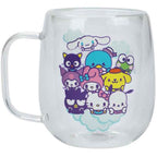 Hello Kitty & Friends 11 oz. Double Wall Glass Mug - Collectors World Toys