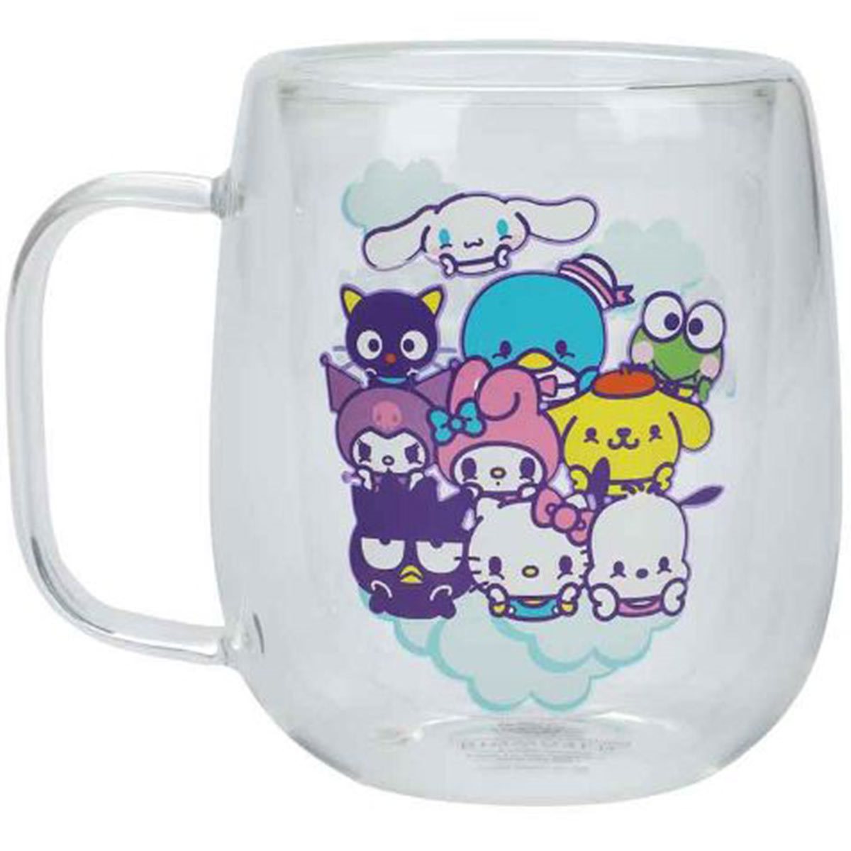Hello Kitty & Friends 11 oz. Double Wall Glass Mug - Collectors World Toys
