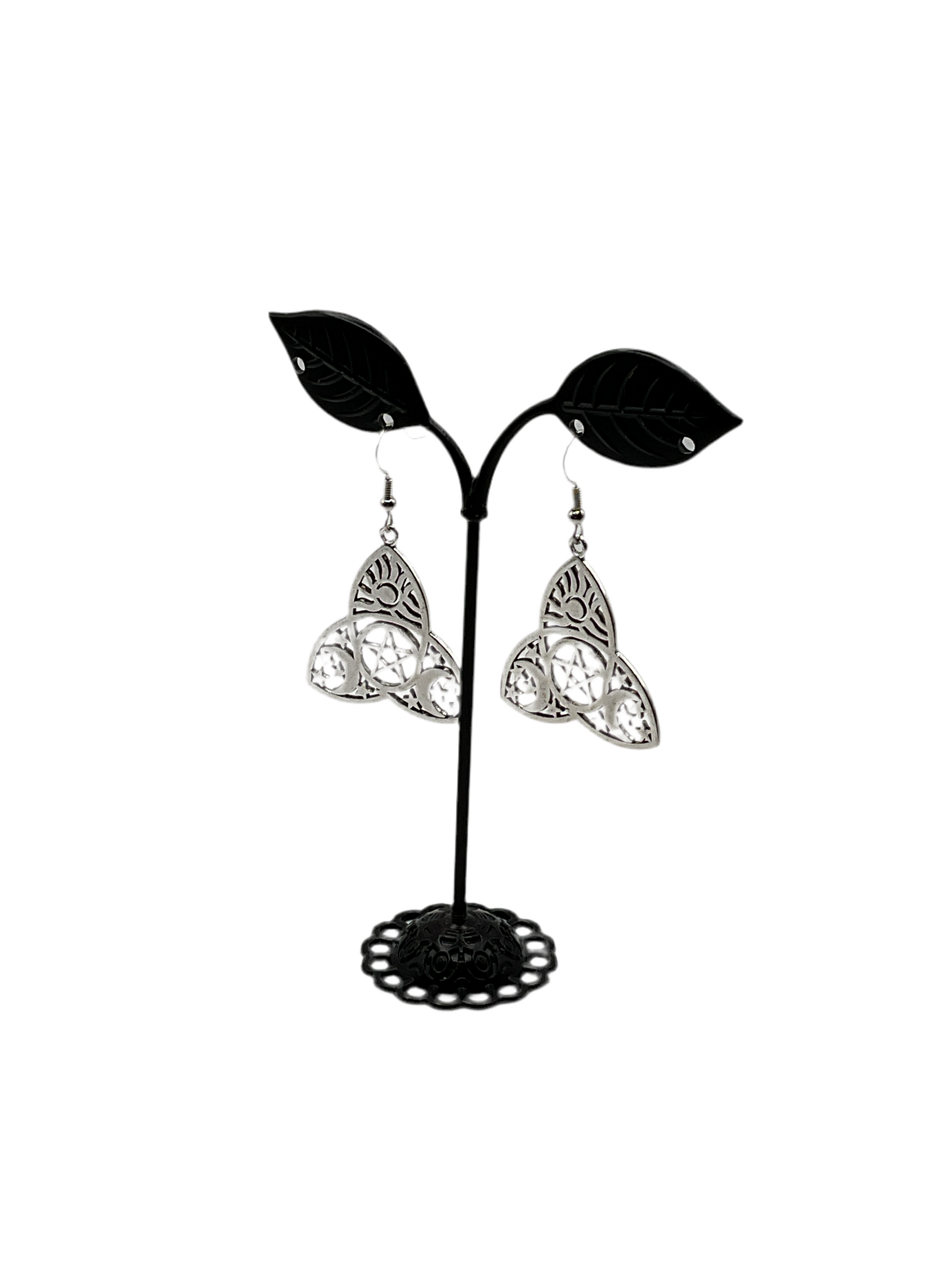 Celtic Stars moons and Sun Earrings