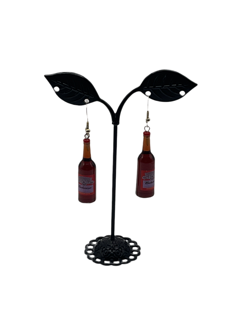 Budweiser Bottle Earrings