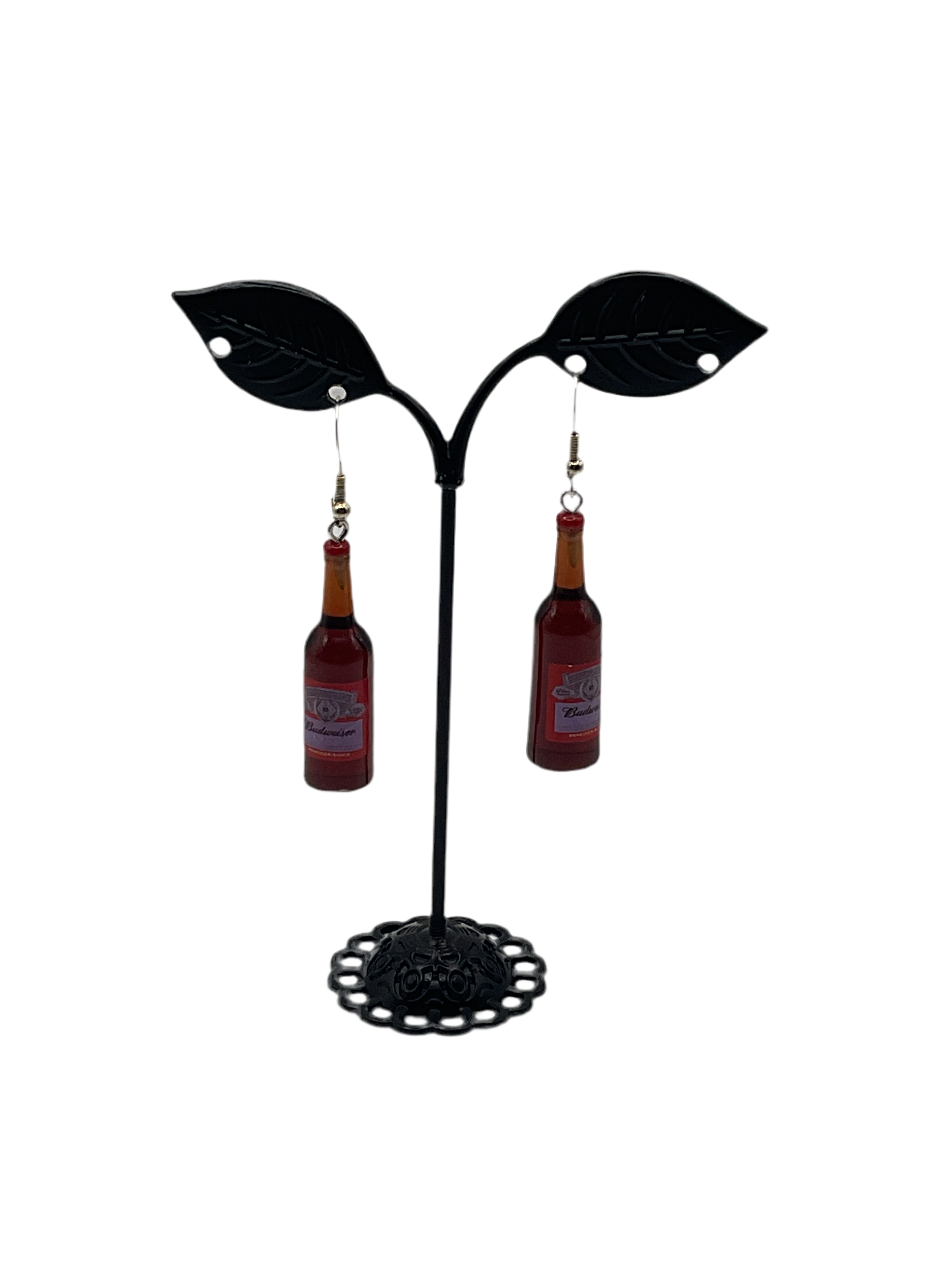 Budweiser Bottle Earrings