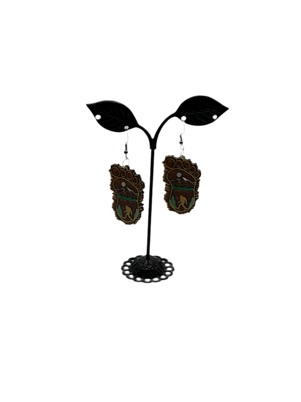 Bigfoot earrings