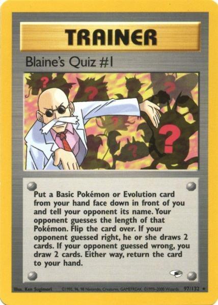 Blaine's Quiz #1 (97/132) [Gym Heroes Unlimited] Main image