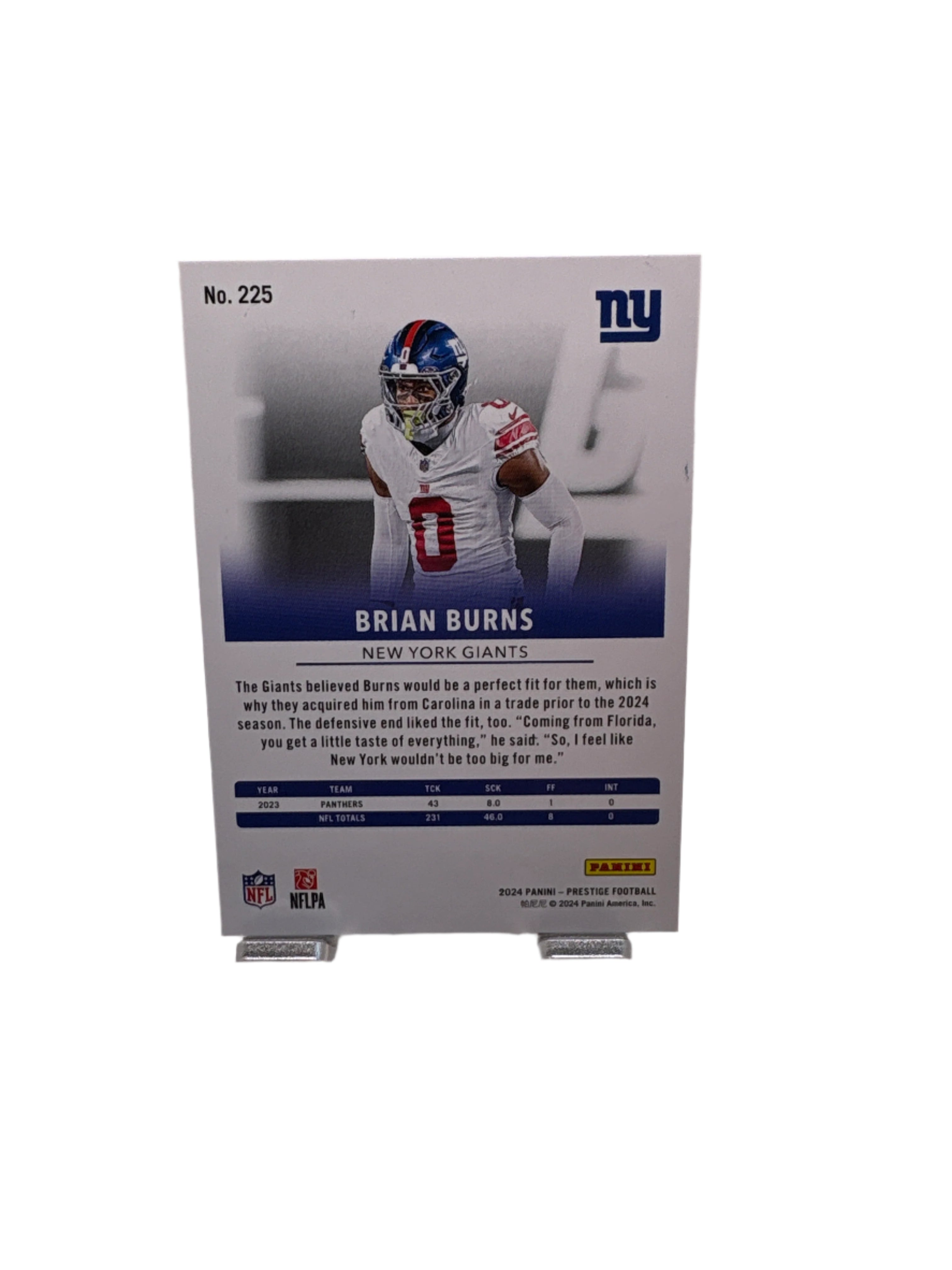 Panini Prestige Brian Burns