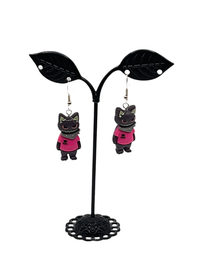 Cat earrings - Collectors World Toys Hover Image