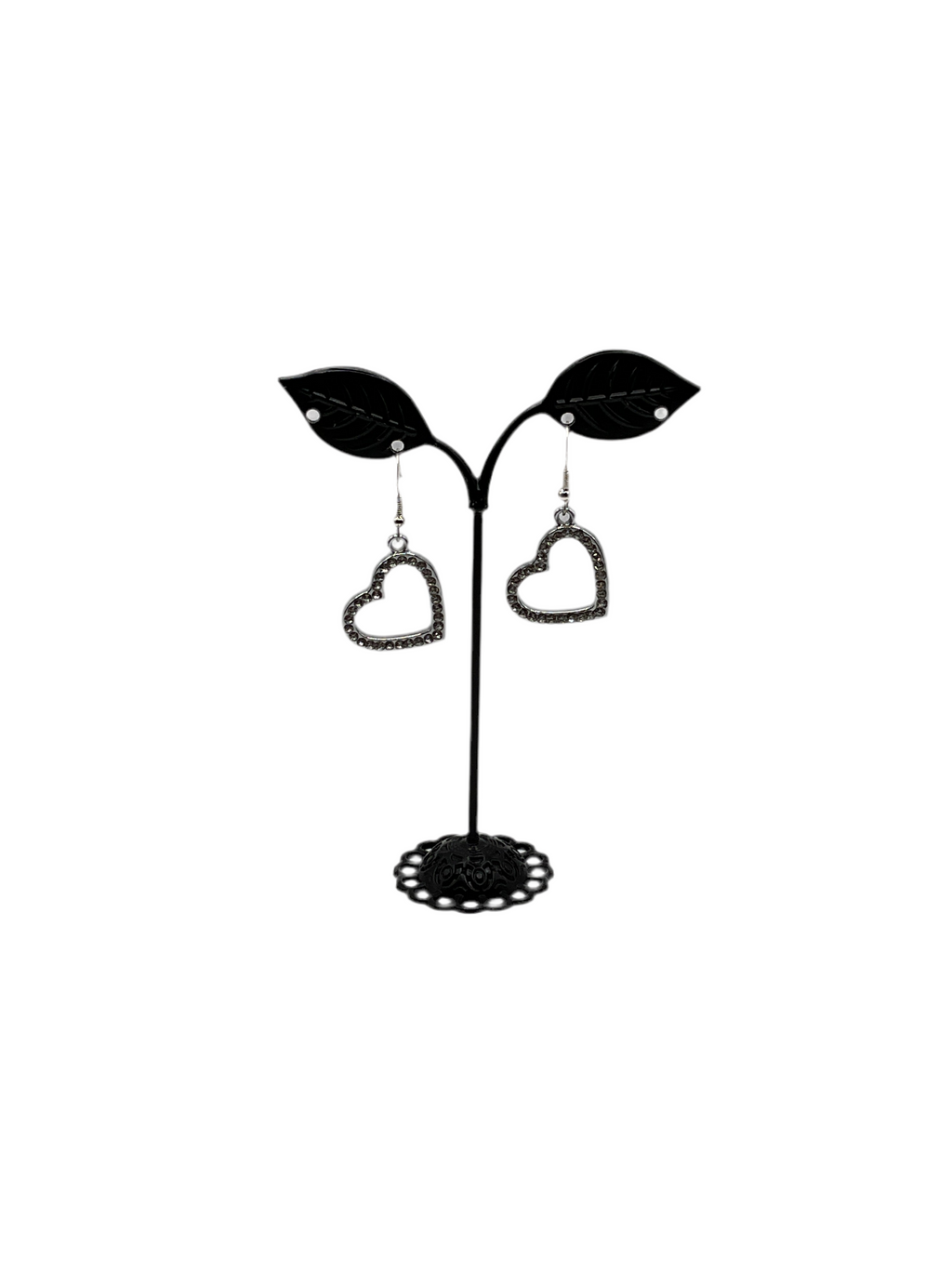 Shiny heart earrings