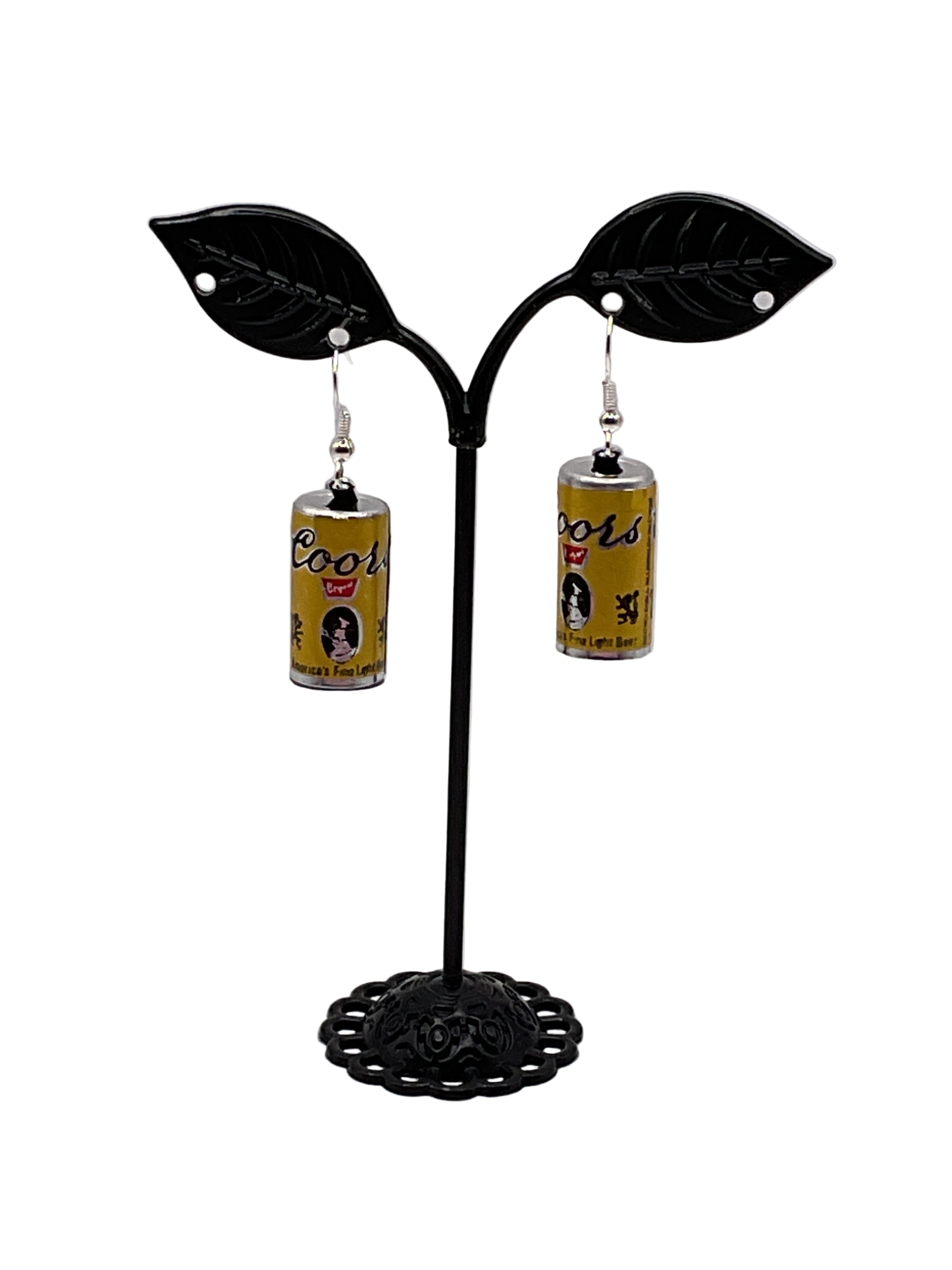 Coors Beer Can Earrings