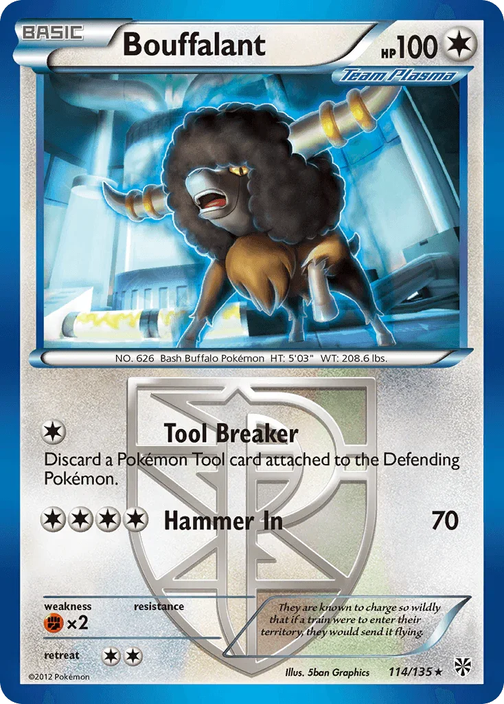 Bouffalant (114/135) [Black & White: Plasma Storm] Main image