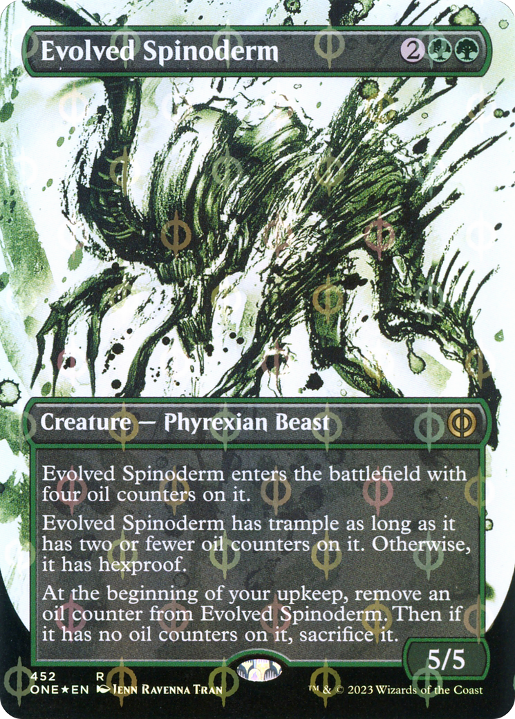 Evolved Spinoderm (ONE-452) - Phyrexia: All Will Be One: (Showcase) (Borderless) Foil