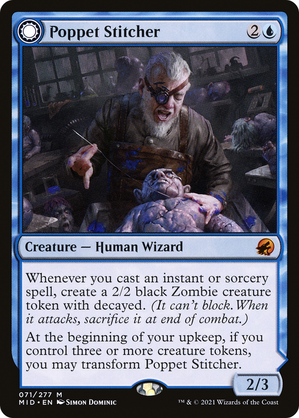 Poppet Stitcher // Poppet Factory (MID-071) - Innistrad: Midnight Hunt: (Double Faced Transform)