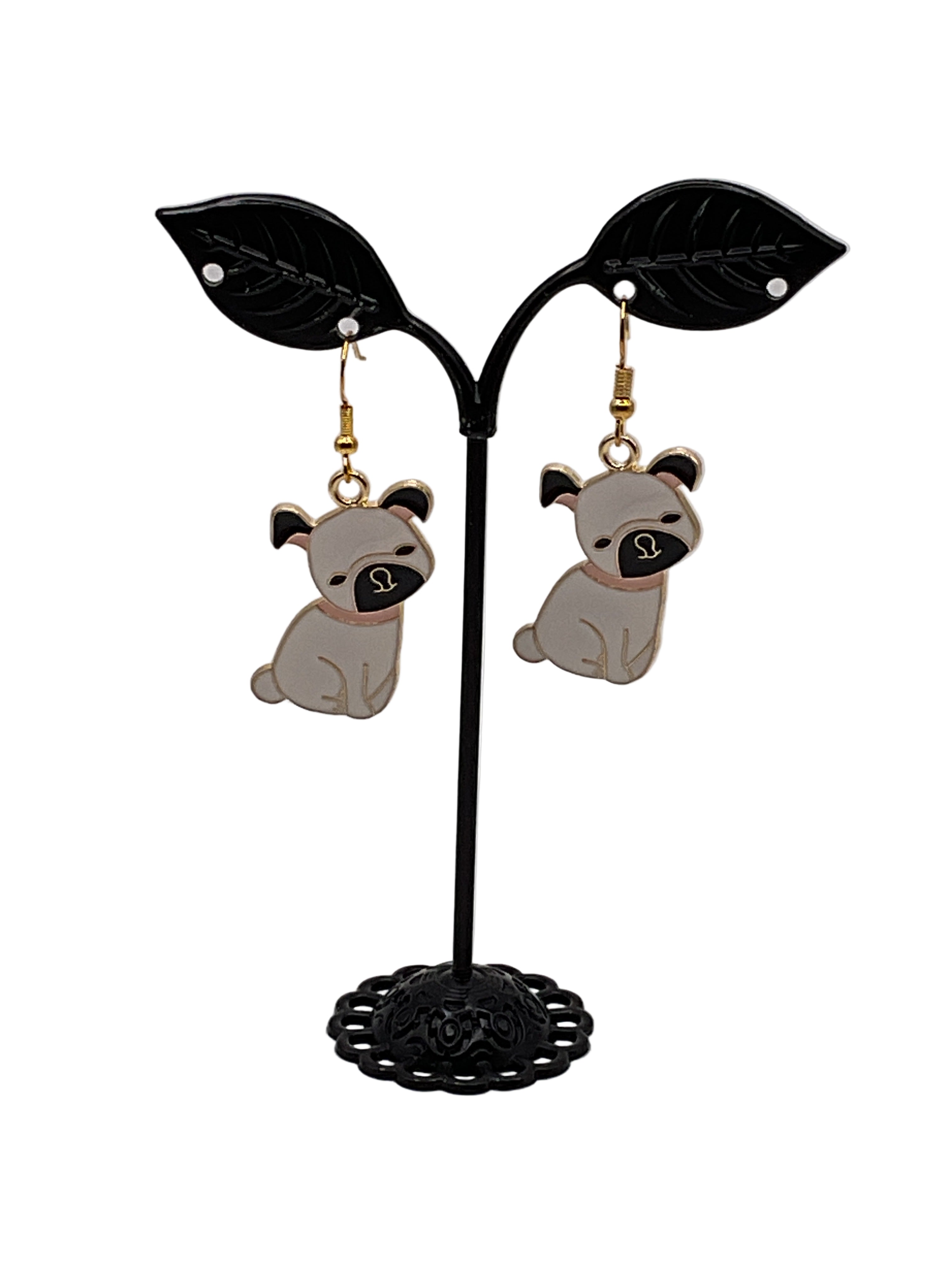Pug Earrings