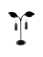 Raspberry White Claw Earrings