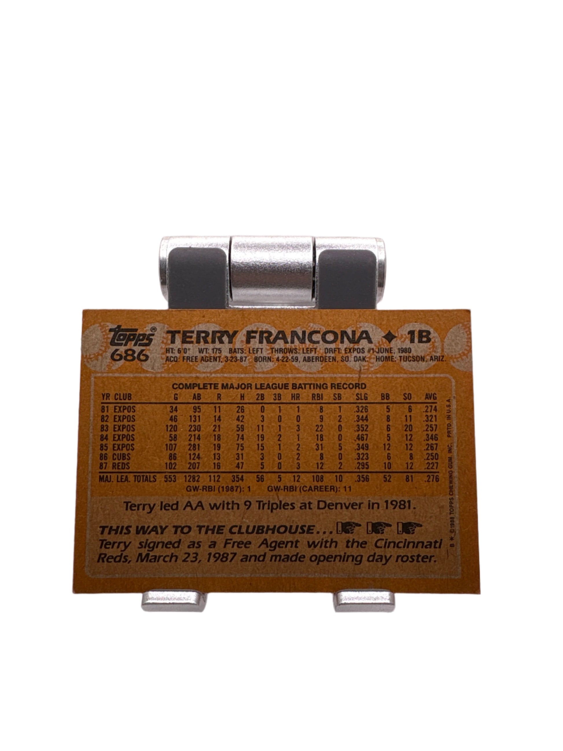 Topps Terry Francona