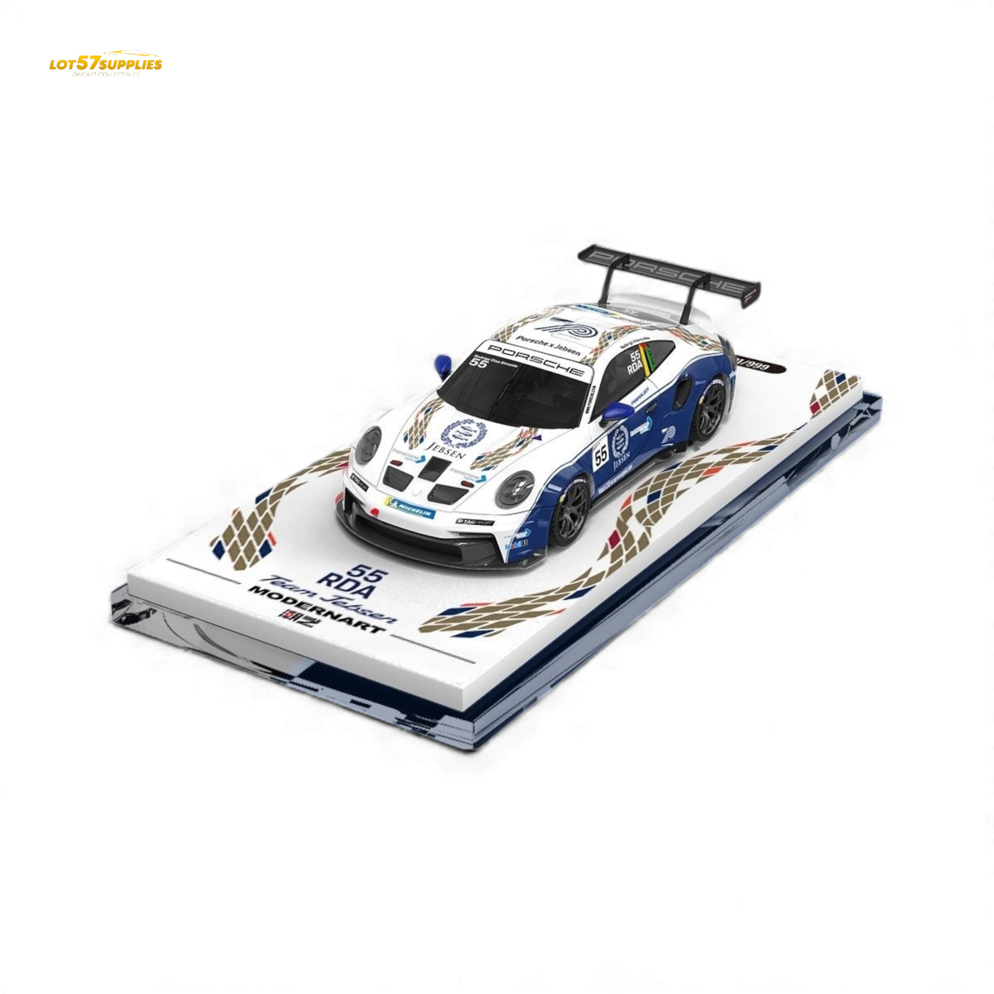 (Pre-Order) ModernArt & WRT Porsche 911 GT3 Carrera Cup 55# - Ordinary 1:64 Main image