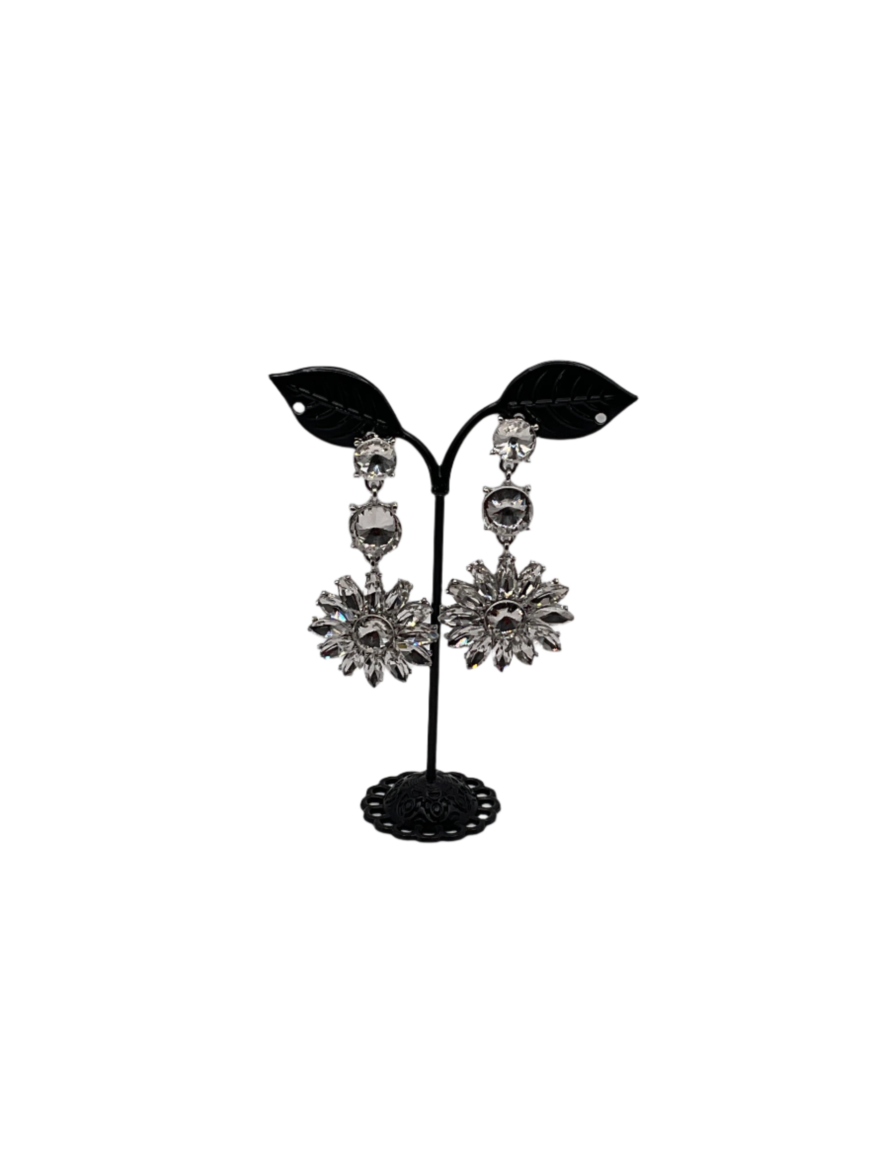 Shiny crystal earrings