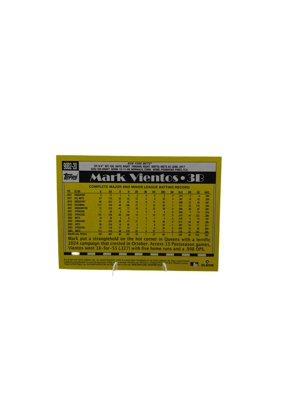 Topps Mark Viento