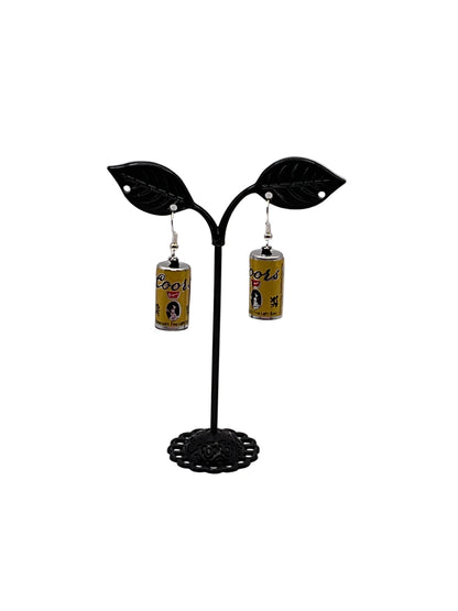 Coors Beer Can Earrings