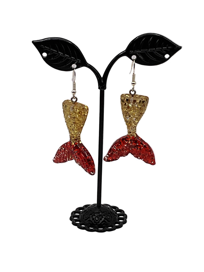 Mermaid tail earrings Hover Image