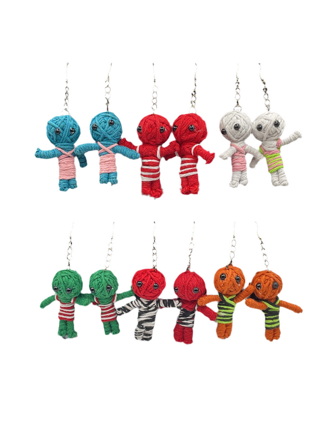 String Doll Earrings - Collectors World Toys Hover Image