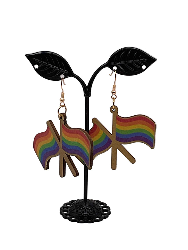 Flag earrings Hover Image