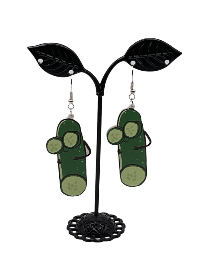 Cucumber earrings Hover Image