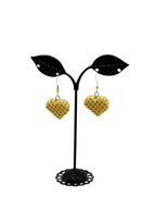 Waffle Heart Earrings