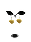 Waffle Heart Earrings