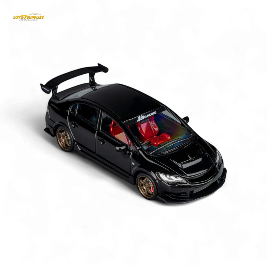 (Pre-Order) Microturbo Custom FD2 J'S Racing - Metallic Black 1:64