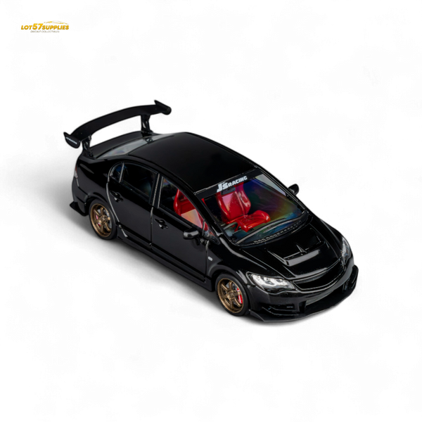 (Pre-Order) Microturbo Custom FD2 J'S Racing - Metallic Black 1:64