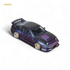MicroTurbo Custom 180SX Spirit Rei - Purple Chameleon GMHS 2025 Special Edition 1:64