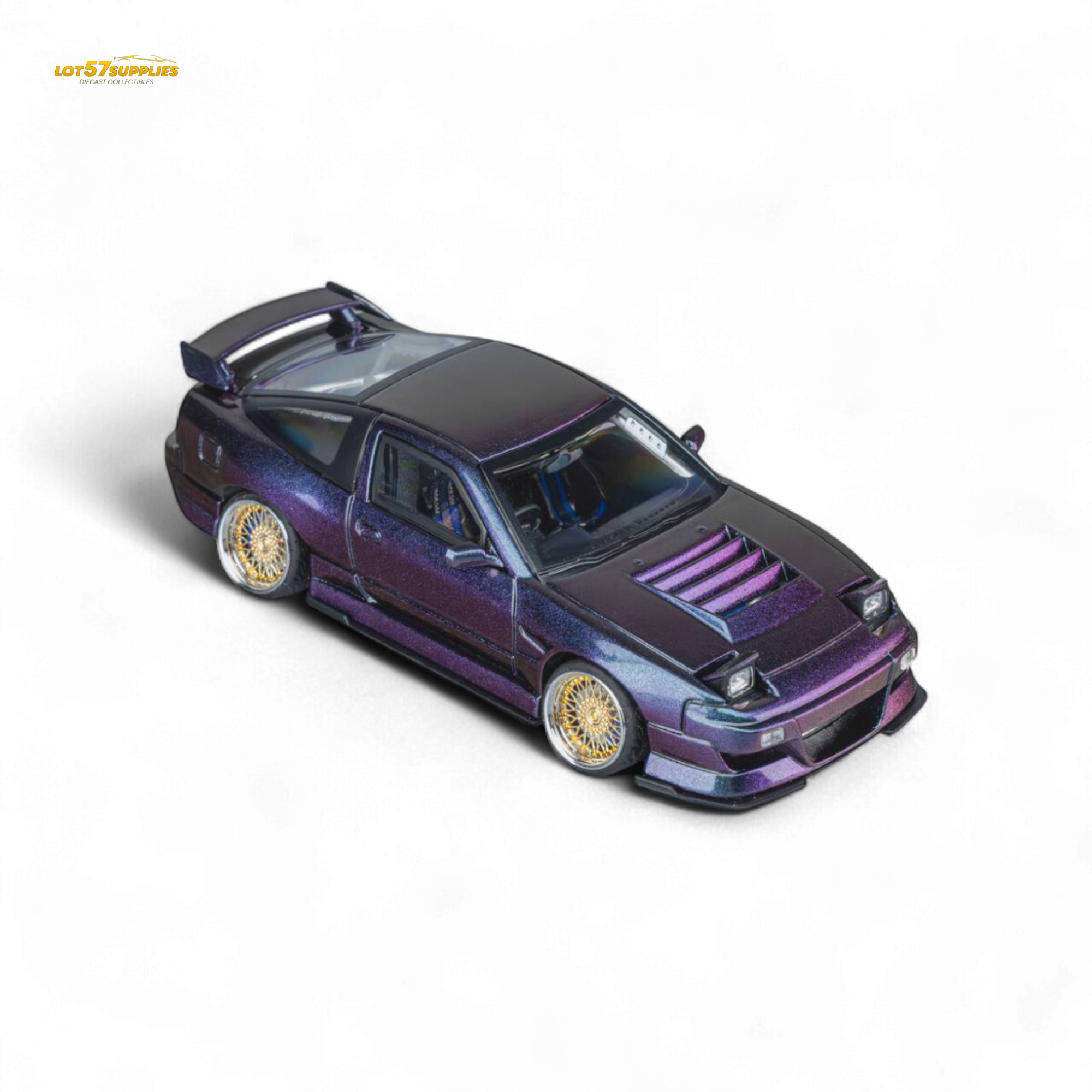 MicroTurbo Custom 180SX Spirit Rei - Purple Chameleon GMHS 2025 Special Edition 1:64