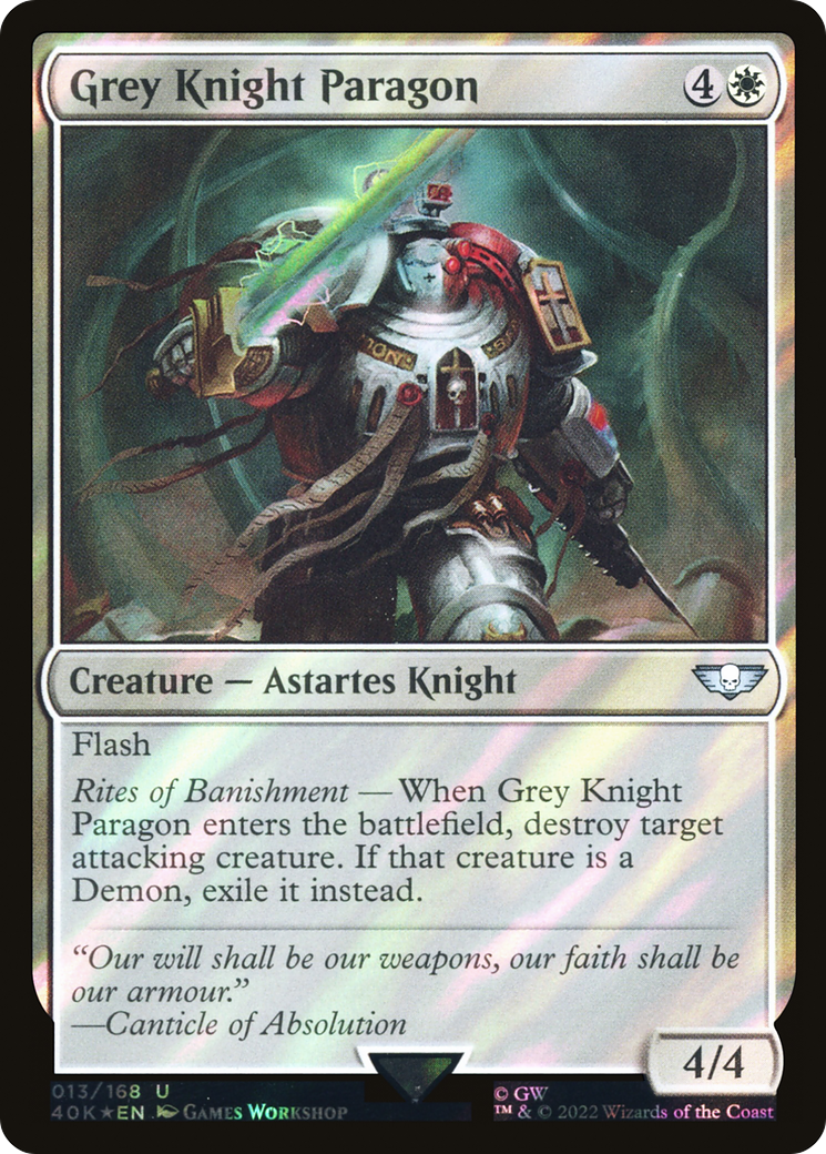 Grey Knight Paragon (40K-13★) - Warhammer 40,000 Commander Foil