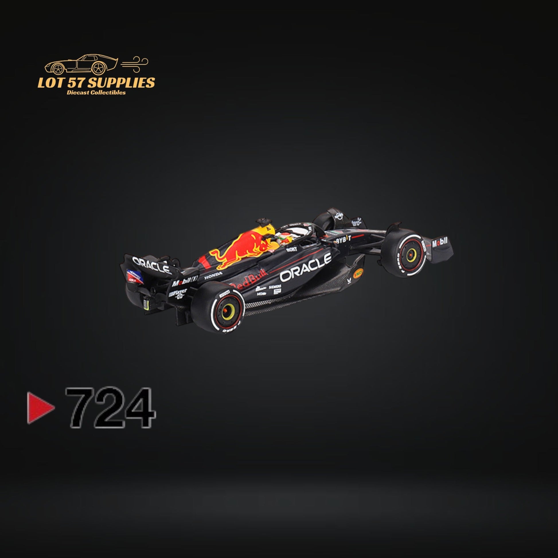 (Pre-Order) Mini-GT Oracle Red Bull Racing RB19 #1 Max Verstappen 2023 F1 2023 Bahrain GP Winner #724 1:64 MGT00724 - Collectors World Toys