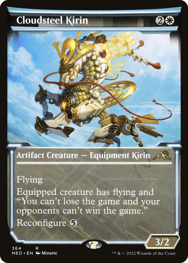 Cloudsteel Kirin (NEO-364) - Kamigawa: Neon Dynasty: (Showcase)